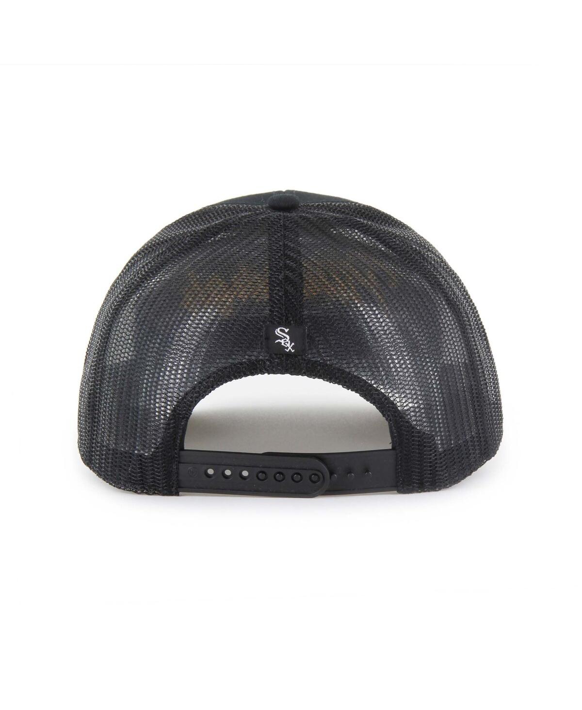 47 Brand Men's Black Chicago White Sox Garner Trucker Adjustable Hat