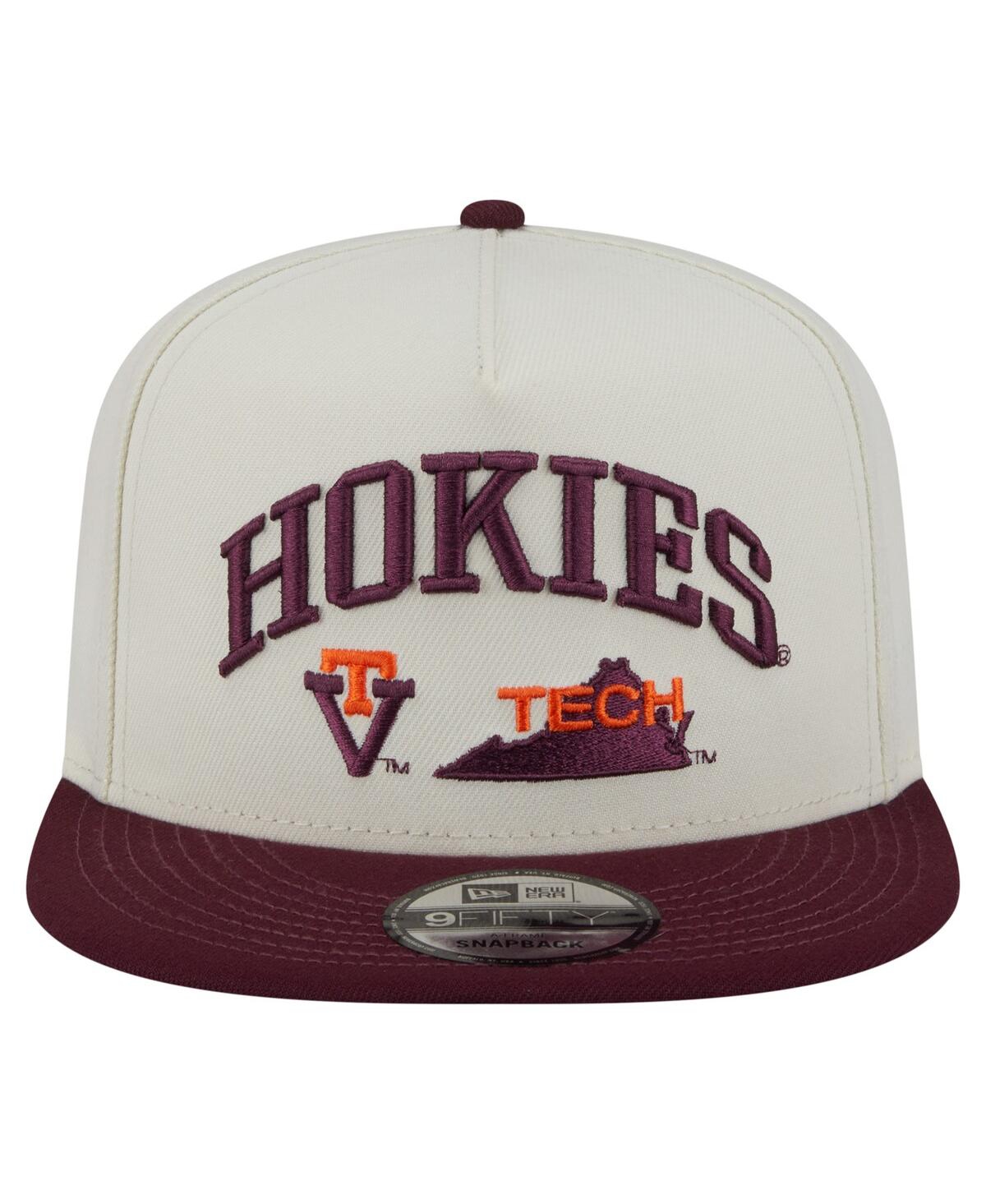 New Era Men's White Virginia Tech Hokies Collegiate 9fifty A-frame Snapback Hat