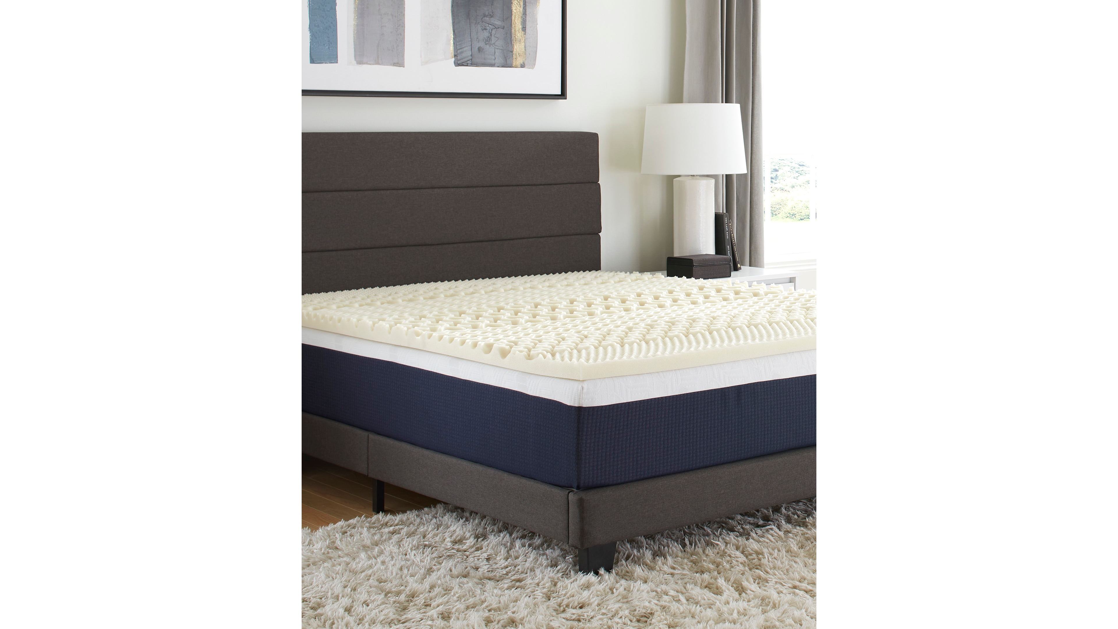 Comfort Tech 1.5" 7-Zone Memory Foam Mattress Topper, Twin Xl