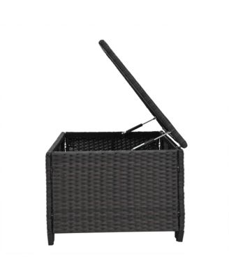 Streamdale PE Rattan Patio Furniture Set, Sectional Sofa, Cushions & Glass Table