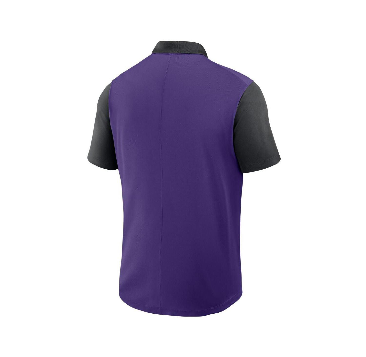 Men's Purple/Black Tampa Bay Rays Cooperstown Collection Color-Block Victory Performance Polo Shirt