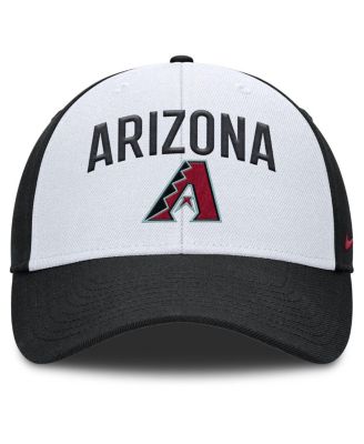 Men's White/Black Arizona Diamondbacks Club Performance Adjustable Hat