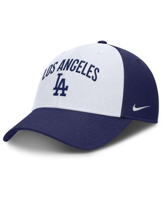 Nike - Men's White/Royal Los Angeles Dodgers Club Performance Adjustable Hat