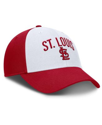 Men's White/Red St. Louis Cardinals Club Performance Adjustable Hat