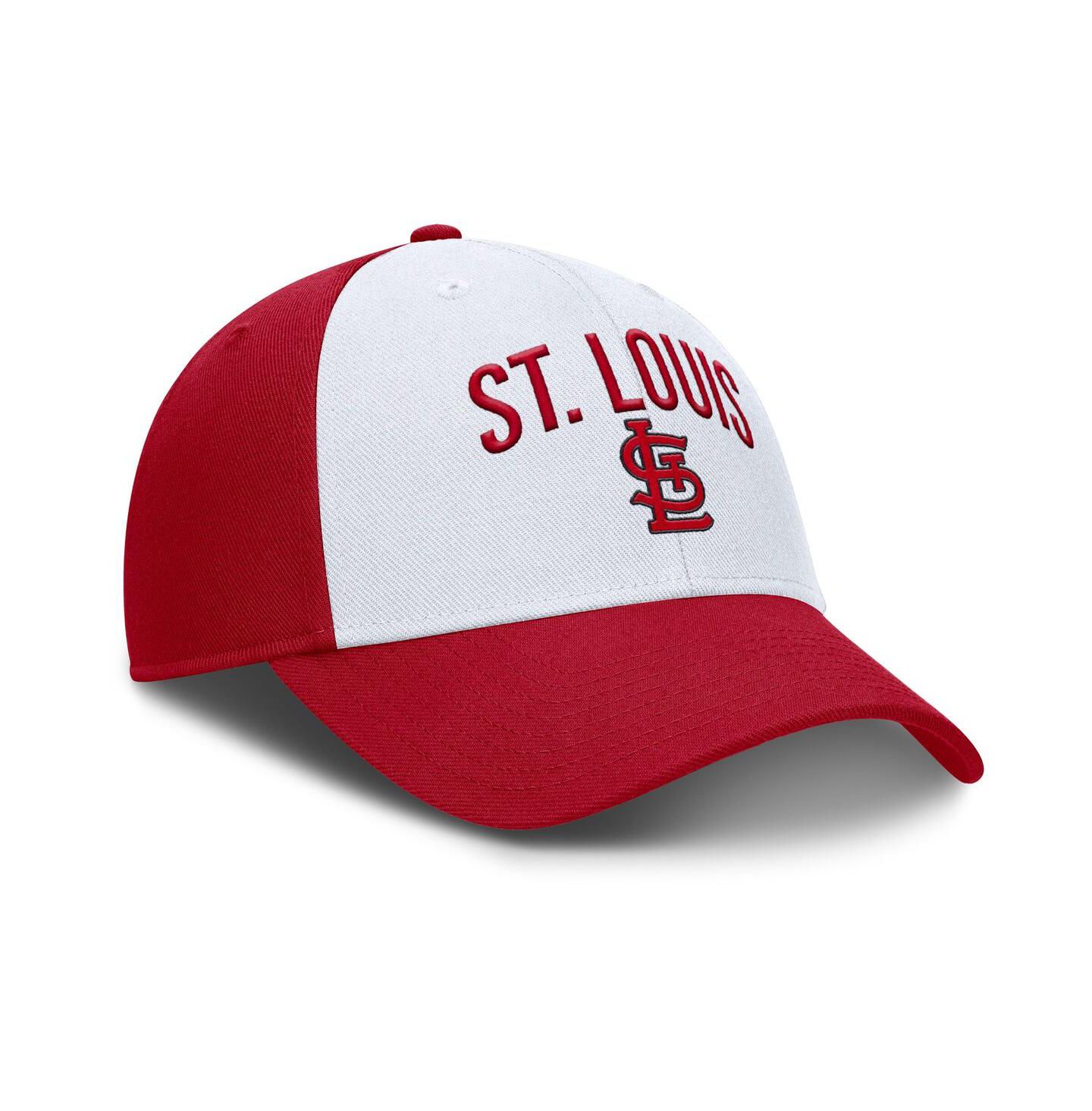 Мужская кепка Nike White/Red St. Louis Cardinals Club Performance Adjustable Hat — фото 3