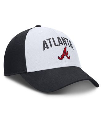 Men's White/Navy Atlanta Braves Club Performance Adjustable Hat