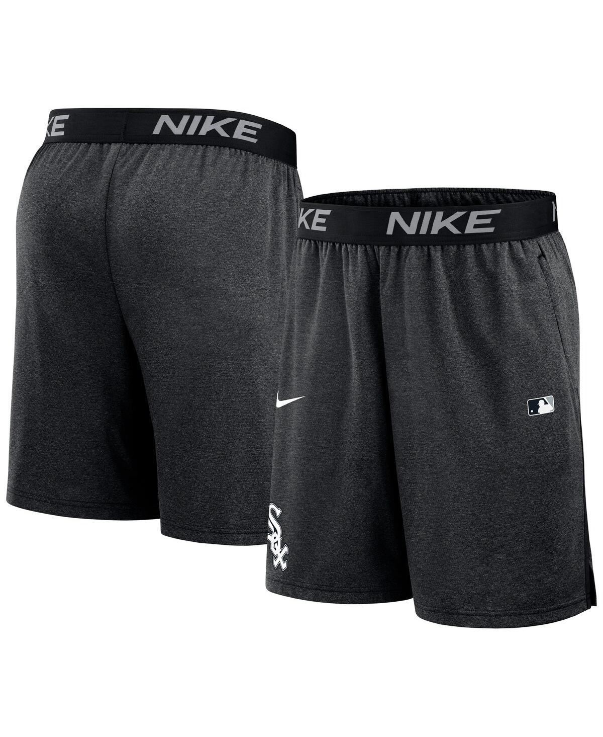Nike Men's Black Chicago White Sox Authentic Collection Performance Knit Shorts In Black