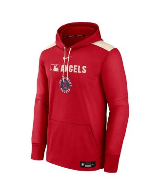 Men's Red Los Angeles Angels Authentic Collection City Connect Therma Pullover Hoodie