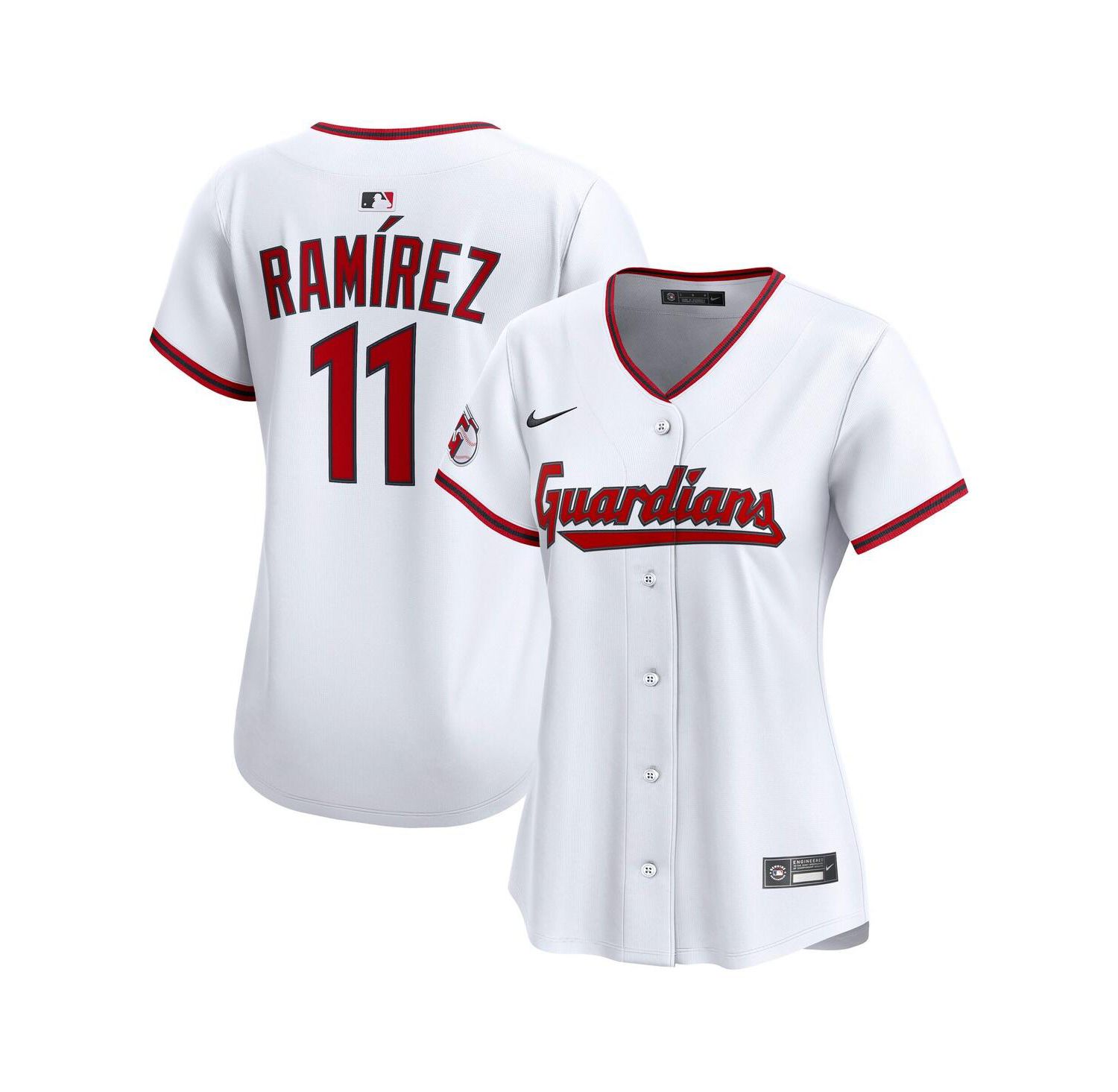 Women's Jose Ramirez White Cleveland Guardians Home Limited Player Jersey