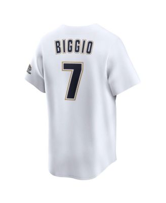 Men's Craig Biggio White Houston Astros Throwback Cooperstown Collection Limited Jersey