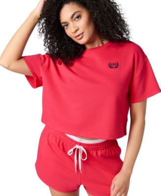 Women's Short-Sleeve French Terry Pajama Set