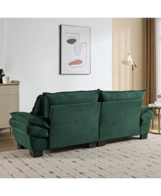  1 Pc   Corduroy  Loveseat, Sleeper, Includes Pillows, Deep Seat, Easy Assembly Sofa Bed