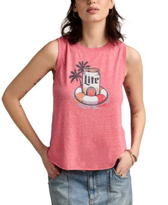 Lucky Brand - Women's Miller Lite Floaty Sleeveless T-Shirt