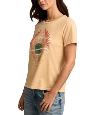 Women's Cotton Journey Wings Graphic T-Shirt