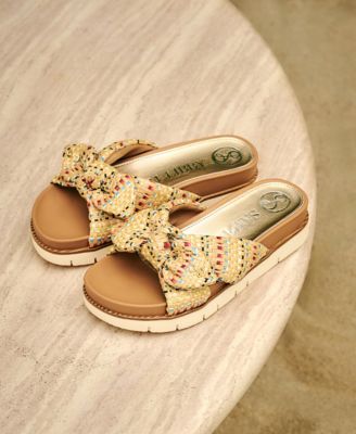 Women's Astrid Bow Platform Footbed Sandals