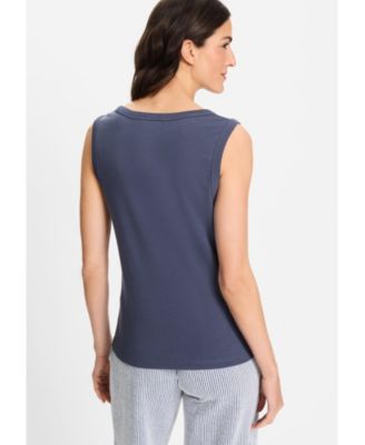 Women's Round Neck Sleeveless Shell