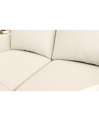 Elegant Sectional Sofa with Storage and Adjustable Ottomans