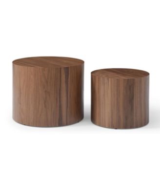 2-Pc. Set Wood Nesting Coffee Tables