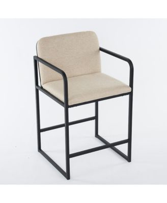 Modern Bar Stool with Arms, Set of 2