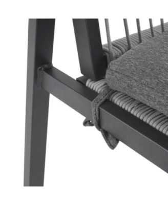 Streamdale Aluminum Outdoor Dining Set for 6 with Faux Wood Table