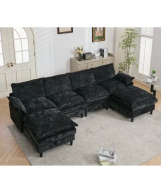 6-Seater Modular Sofa, Cloud Couch, Chenille