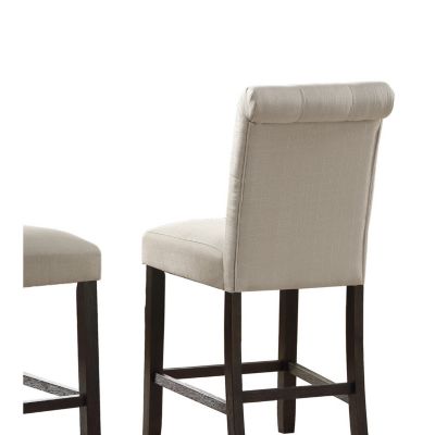 Solid Wood Tufted Asons Counter Height Stool, Set of 2