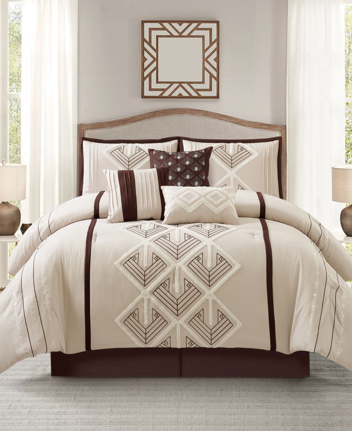 Stratford Park Oliver 7-piece Comforter Set, Queen
