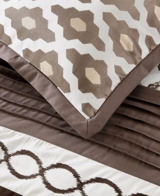 Caval Geometric 10-Pc. Comforter Set, Queen