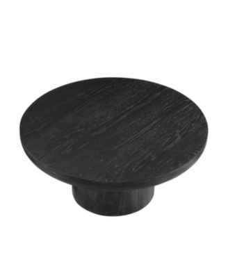 36-Inch Wood Veneer Round Coffee Table