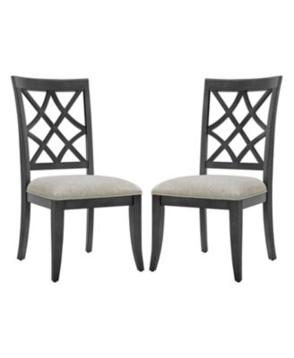 Streamdale Mid-Century Modern Upholstered Dining Chairs (Set of 2)