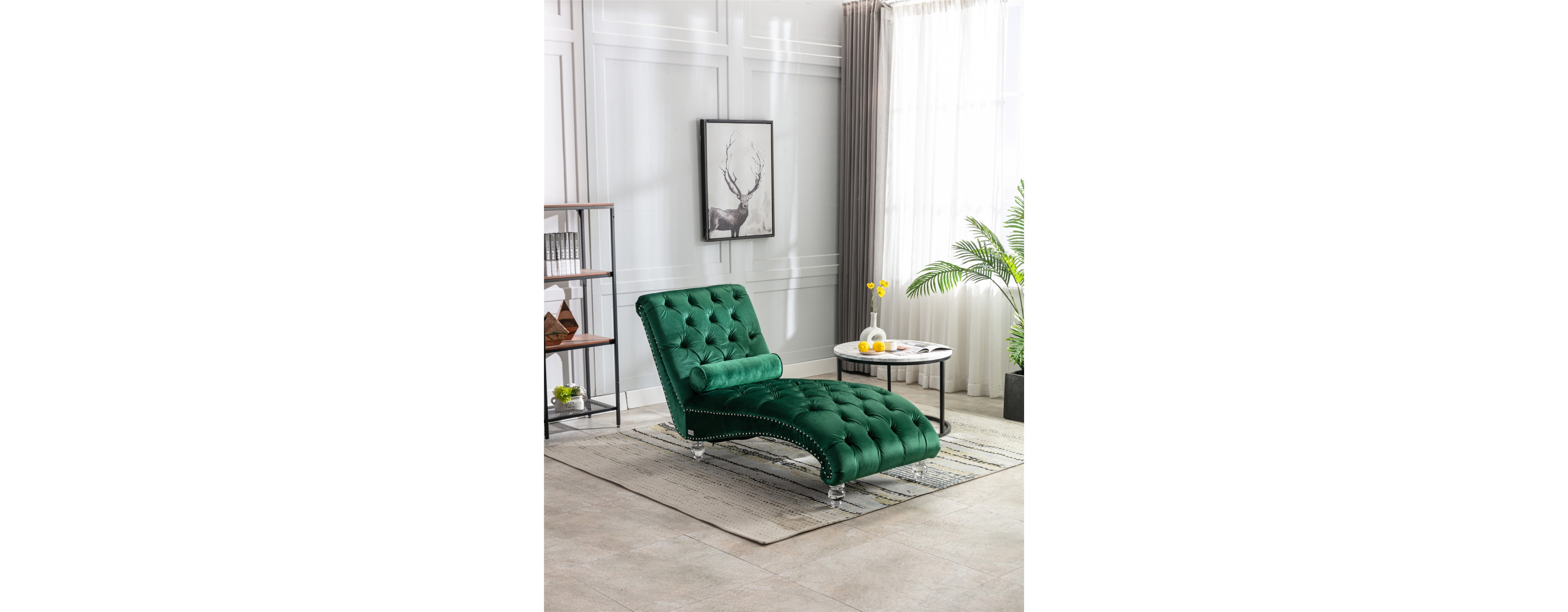Streamdale Furniture Leisure Concubine Sofa With Acrylic Feet