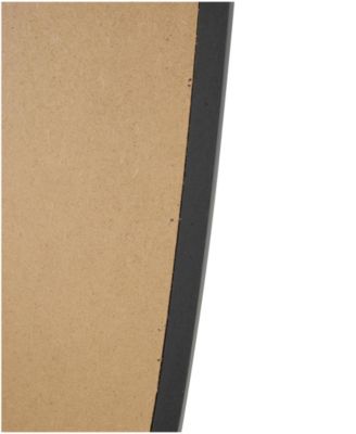 51" Wooden Abstract Oval Room Wall Mirror