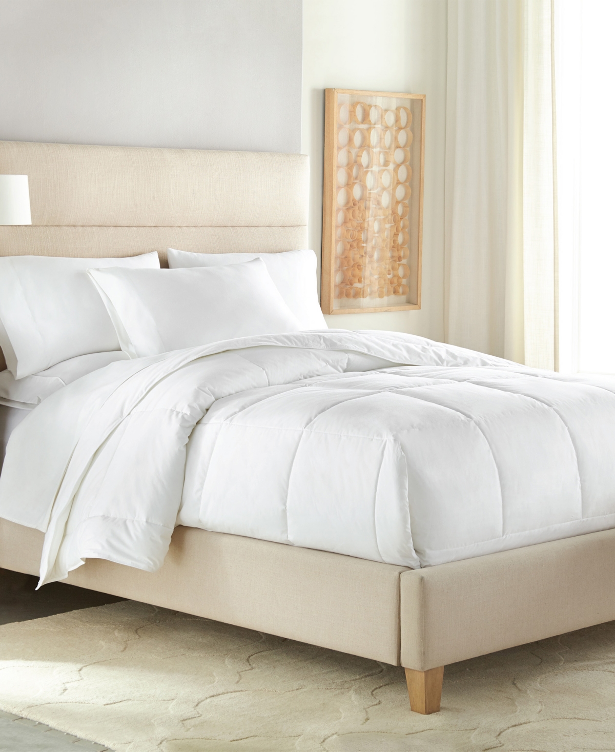 Eddie Bauer Premium Cotton Cover Comforter, King In White