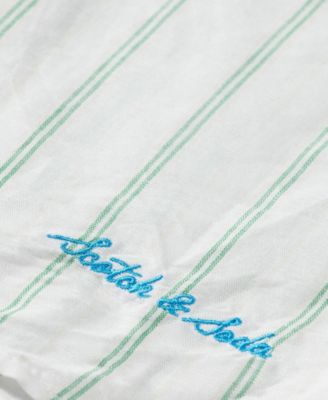 Little and Big Boys Linen Blend Long Sleeved Shirt