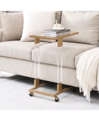 + 1 Pc. + Acrylic Glass + Modern + C-Table for Living Room