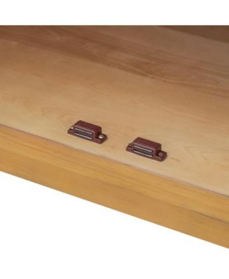 Streamdale 4-Door Sideboard Buffet with Glass Doors & Shelves