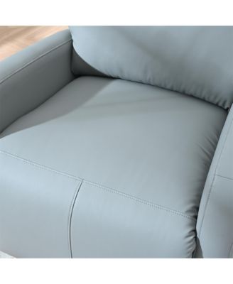  Swivel Recliner Rocking Chair, 360 Glider for Home, Living Room, Theater (Blue-Gray)