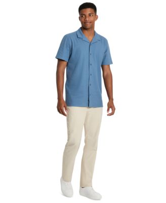 Men's Short Sleeve Seersucker Camp Shirt