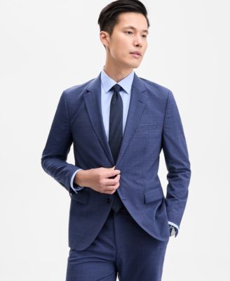 Men's Modern-Fit Plaid Suit Separates 