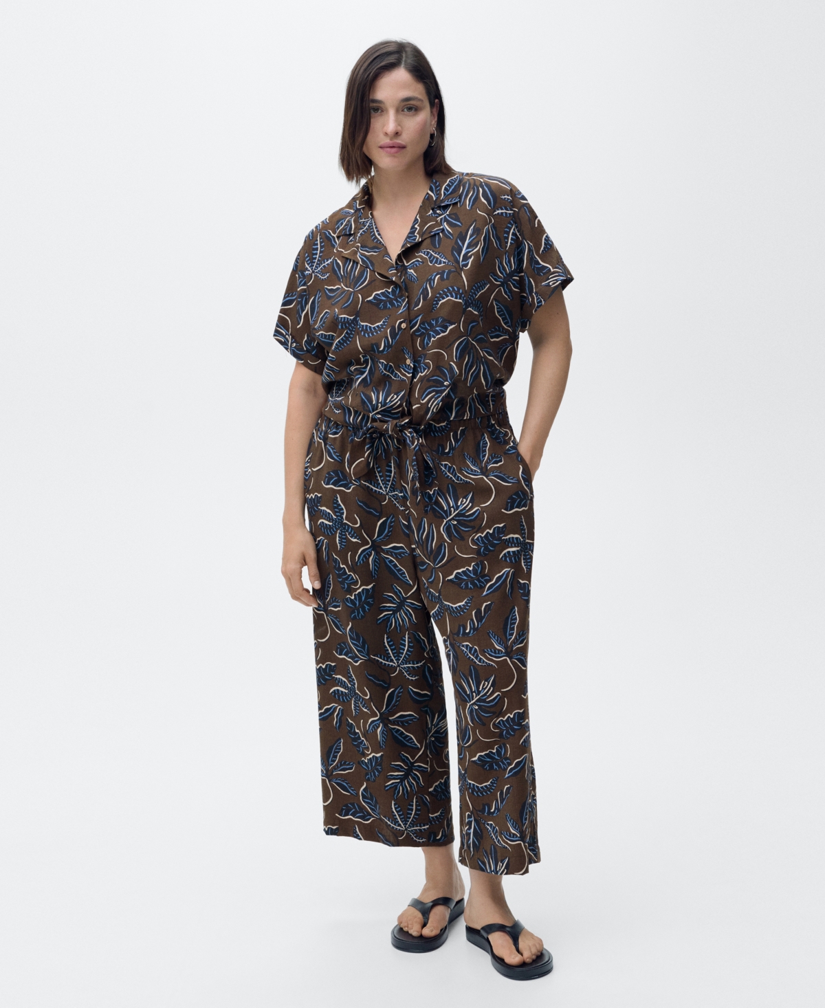 Mango Women's Printed Culotte Pants
