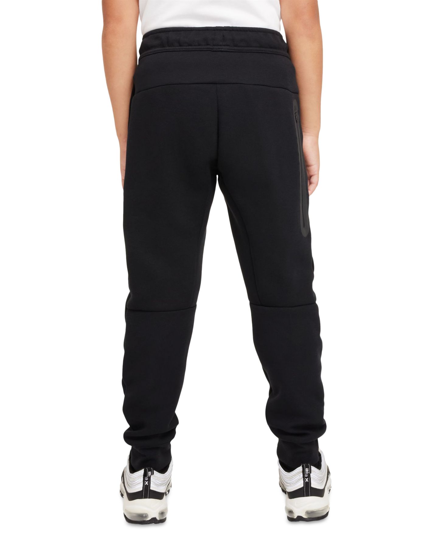 Детские джоггеры Nike Sportswear Tech Fleece, цвет: Чёрный — фото 8