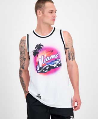 Hugo Boss - Men's Miami Drapes Slim Fit Textured Graphic Tank