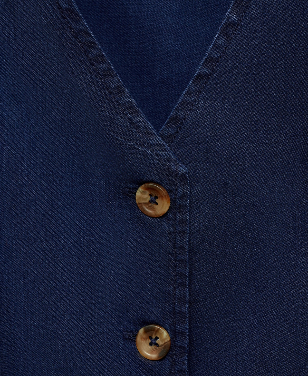 Mango Women's Denim-effect Lyocell Vest