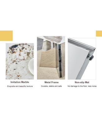 Streamdale Pandora Patterned Dining Table with Butterfly Legs (63"x31.5x30")