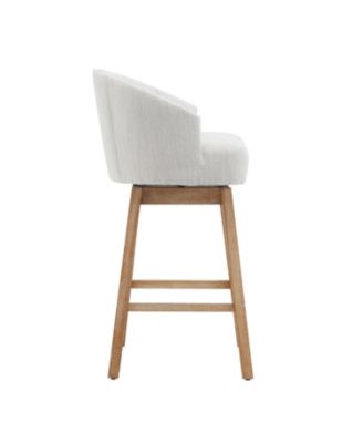 Swivelling Counter Stools Set of 2, Counter Height with Backrest