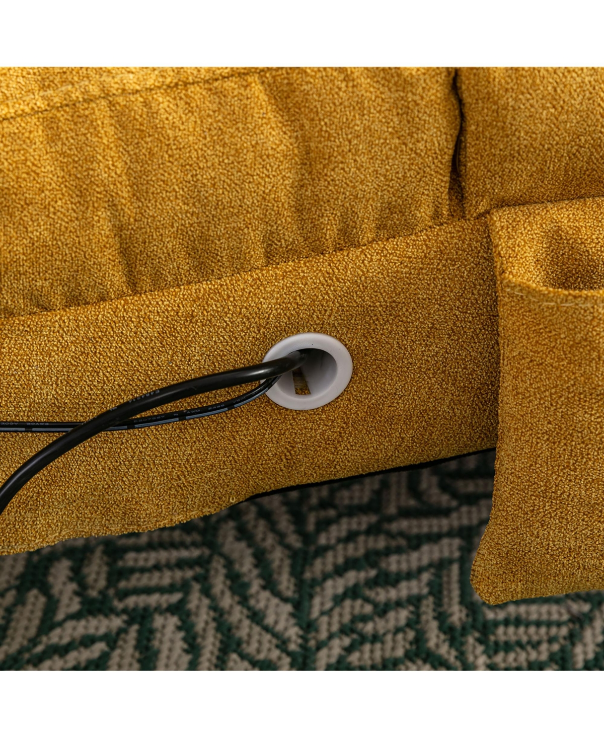 Linen Chaise Lounge Indoor Chair, Modern Long Lounger For Office Or Living Room