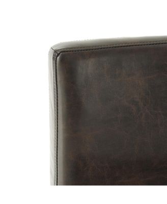 Set of 2 26" Portman Bonded Leather Counter Height Barstool