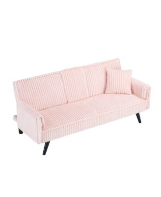 Streamdale Minimalist style, straight-line corduroy sofa suitable for sitting and lying in the living room and bedroom