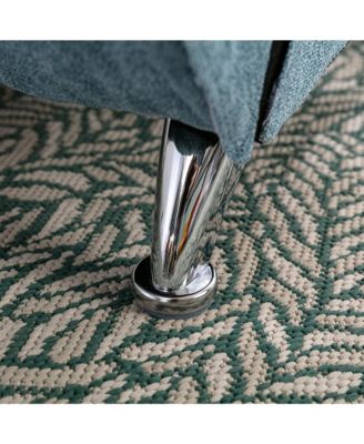 Modern Linen Chaise Lounge Chair