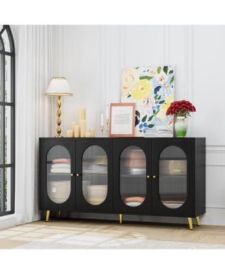 Streamdale Modern Acrylic Sideboard Console for Home & Office, Storage Cabinet